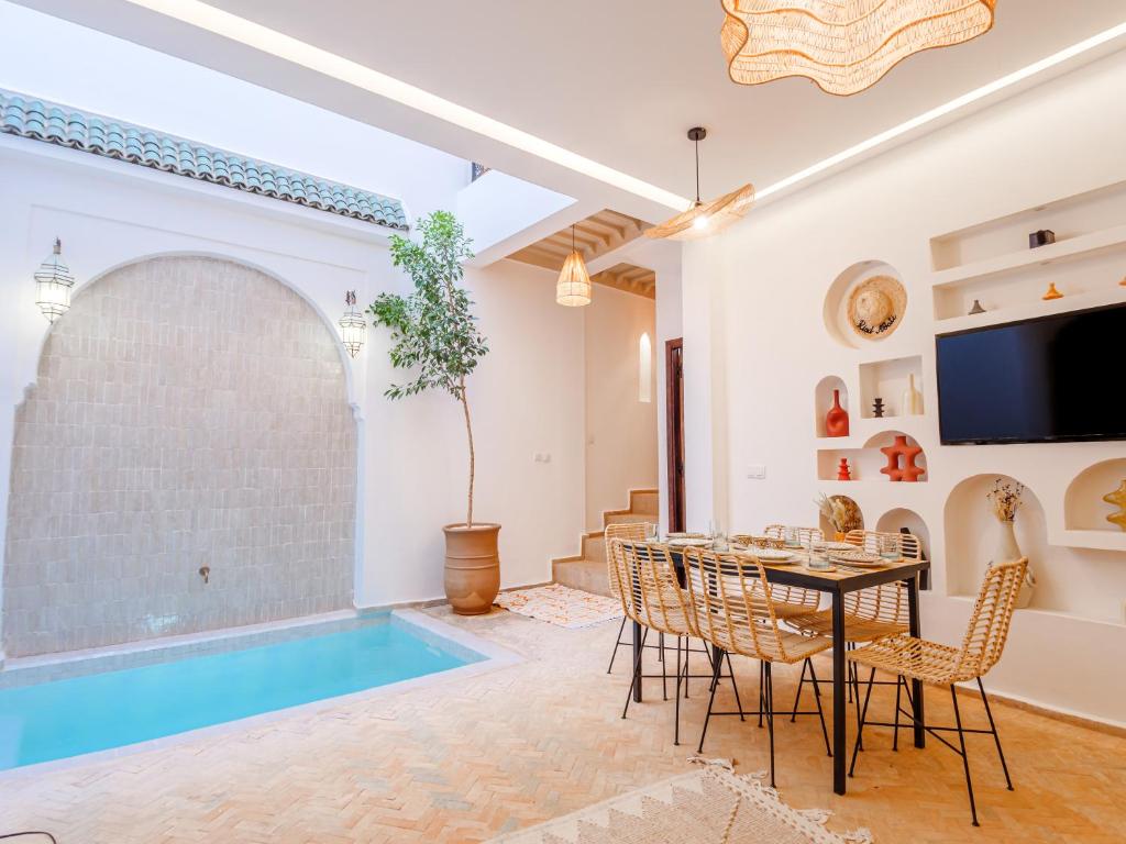 Riad Abati Piscine Privee avec Petit dejeuner et Terrasse riad Marrakech Tensift Haouz Marrakech